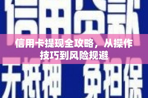 坪山新区信用卡提现全攻略，从操作技巧到风险规避