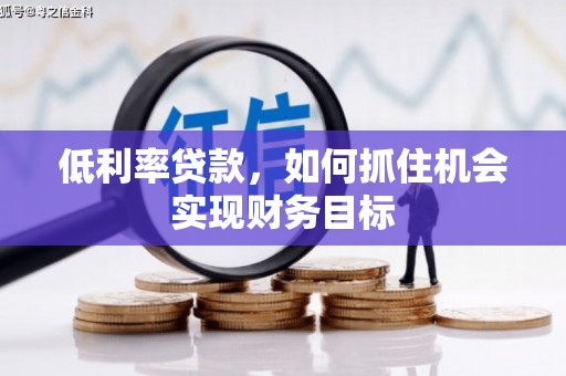 坪山新区低利率贷款，如何抓住机会实现财务目标