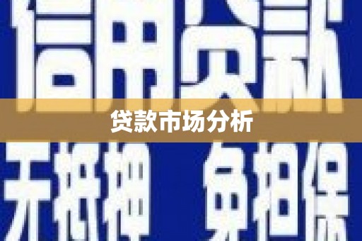 坪山新区贷款市场分析