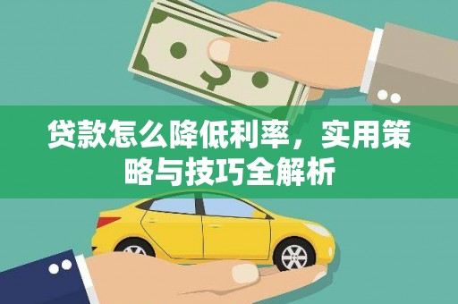 坪山新区贷款怎么降低利率，实用策略与技巧全解析