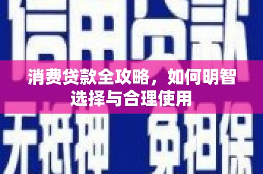 坪山新区消费贷款全攻略，如何明智选择与合理使用
