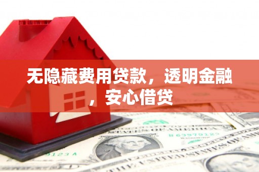 坪山新区无隐藏费用贷款，透明金融，安心借贷