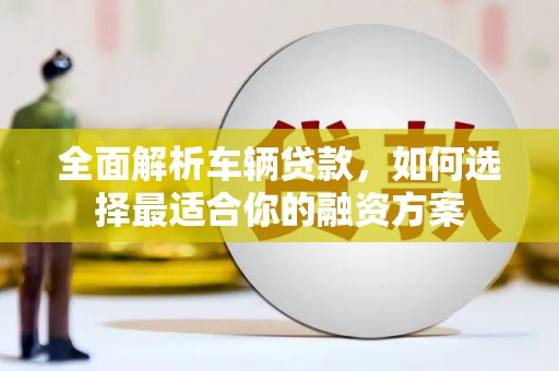 坪山新区全面解析车辆贷款，如何选择最适合你的融资方案
