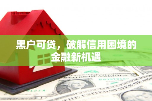 坪山新区黑户可贷，破解信用困境的金融新机遇