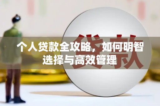 坪山新区个人贷款全攻略，如何明智选择与高效管理